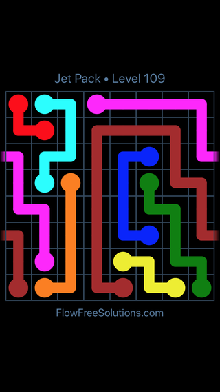 Solution and Answer to the Puzzle for Warps Jet Pack Level 109