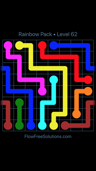 Solution and Answer to the Puzzle for Warps Rainbow Pack Level 62