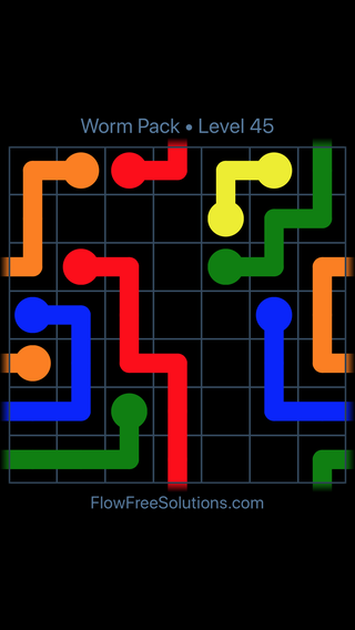 Solution and Answer to the Puzzle for Warps Worm Pack Level 45