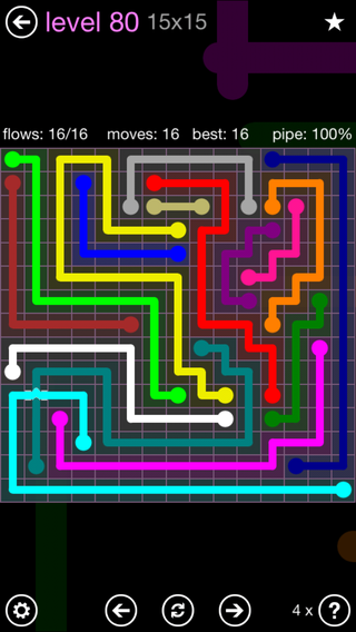 Solution and Answer to the Puzzle for Bridges 15mania Pack Set 15x15 Level 80