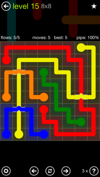 flow free bridges 12x12 level 35