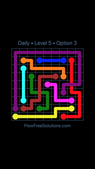 Solution and Answer to the Puzzle for Bridges Date Sunday, April 15, 2018 Level 5