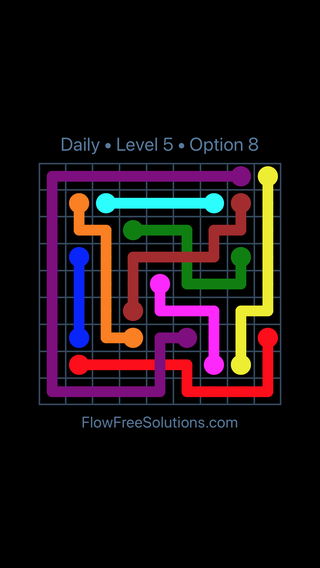 Solution and Answer to the Puzzle for Bridges Date Sunday, April 15, 2018 Level 5