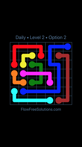 Solution and Answer to the Puzzle for Bridges Date Tuesday, March 19, 2019 Level 2