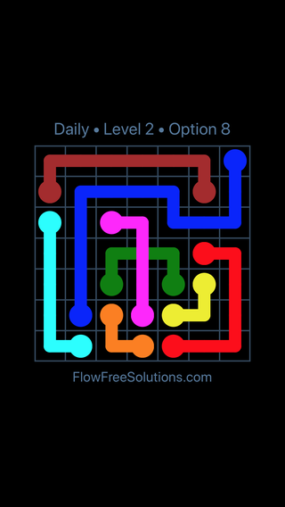 Solution and Answer to the Puzzle for Bridges Date Tuesday, March 19, 2019 Level 2