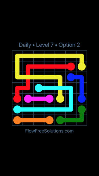 Solution and Answer to the Puzzle for Bridges Date Monday, February 24, 2020 Level 7