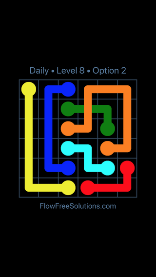 Solution and Answer to the Puzzle for Bridges Date Wednesday, July 18, 2018 Level 8