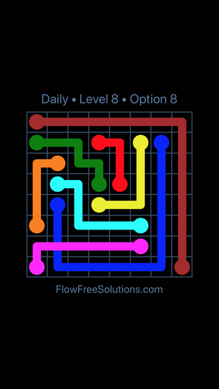 Solution and Answer to the Puzzle for Bridges Date Saturday, April 2, 2016 Level 8