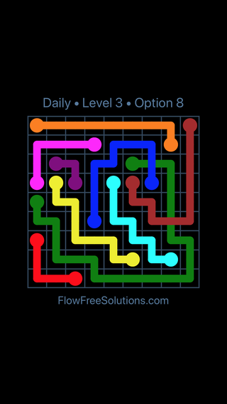 Solution and Answer to the Puzzle for Bridges Date Tuesday, February 13, 2018 Level 3