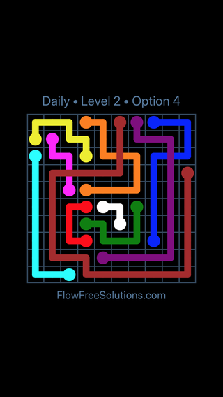 Solution and Answer to the Puzzle for Bridges Date Friday, April 19, 2019 Level 2