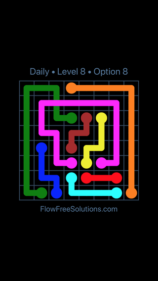 Solution and Answer to the Puzzle for Bridges Date Wednesday, July 20, 2016 Level 8
