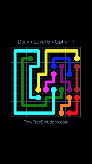 Solution and Answer to the Puzzle for Bridges Date Thursday, October 10, 2019 Level 5