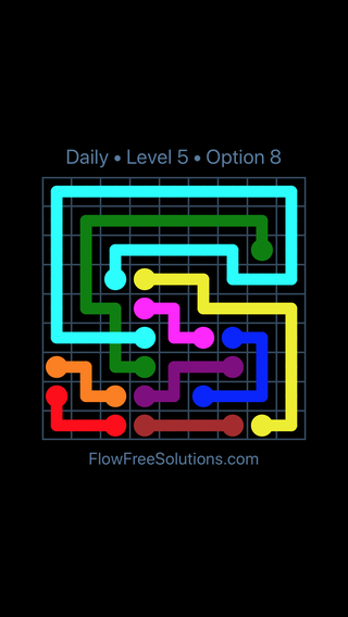 Solution and Answer to the Puzzle for Bridges Date Thursday, November 8, 2018 Level 5
