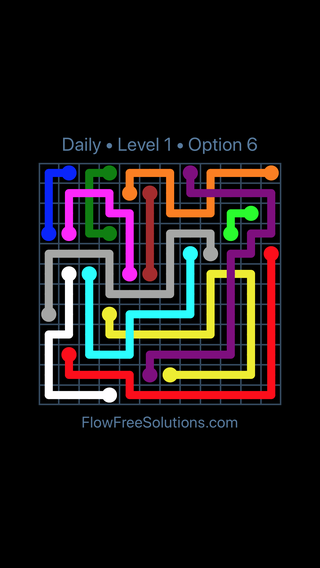 Solution and Answer to the Puzzle for Bridges Date Sunday, February 9, 2020 Level 1