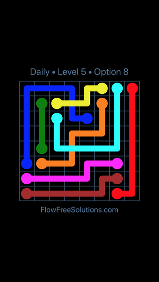 Solution and Answer to the Puzzle for Bridges Date Wednesday, August 14, 2019 Level 5