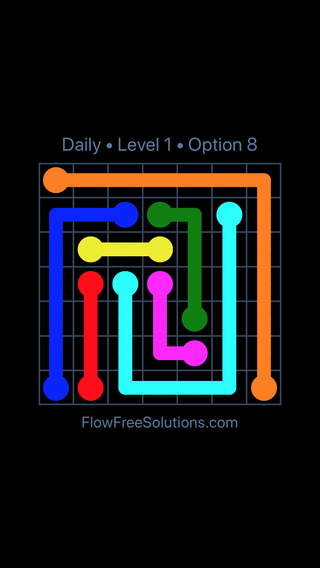 Solution and Answer to the Puzzle for Flow Date Wednesday, September 22, 2021 Level 1