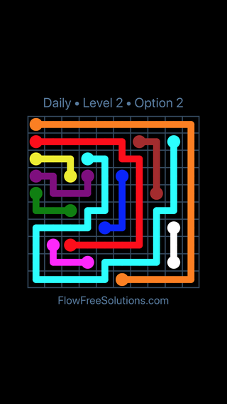 Sunday, June 30, 2024 Flow Free Level 2 Daily Puzzle Solution and ...