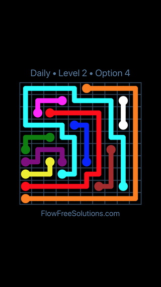 Sunday, June 30, 2024 Flow Free Level 2 Daily Puzzle Solution and ...