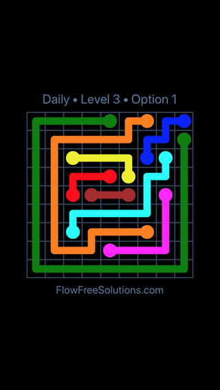 Solution and Answer to the Puzzle for Flow Date Sunday, March 20, 2016 Level 3