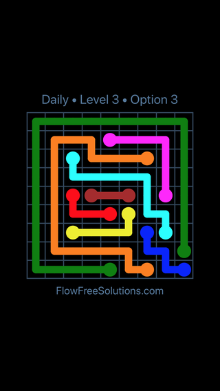 Solution and Answer to the Puzzle for Flow Date Sunday, March 20, 2016 Level 3