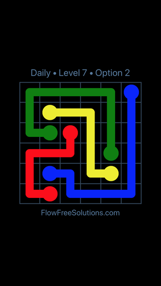 Solution and Answer to the Puzzle for Flow Date Monday, June 13, 2016 Level 7
