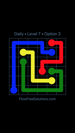 Solution and Answer to the Puzzle for Flow Date Monday, June 13, 2016 Level 7
