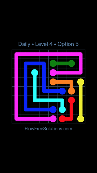 Solution and Answer to the Puzzle for Flow Date Tuesday, June 14, 2016 Level 4