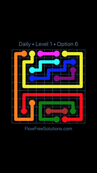 Solution and Answer to the Puzzle for Flow Date Wednesday, March 23, 2016 Level 1