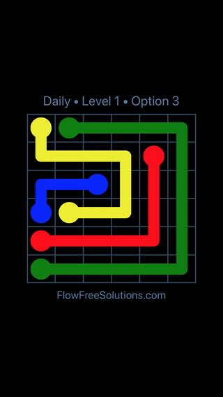 Solution and Answer to the Puzzle for Flow Date Thursday, June 16, 2016 Level 1