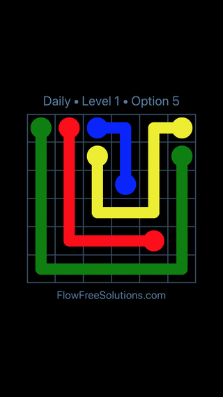 Solution and Answer to the Puzzle for Flow Date Thursday, March 24, 2016 Level 1