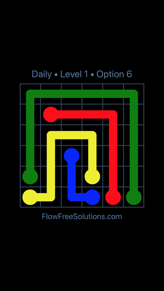 Solution and Answer to the Puzzle for Flow Date Thursday, June 16, 2016 Level 1