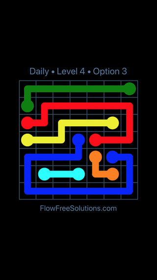 Solution and Answer to the Puzzle for Flow Date Thursday, June 16, 2016 Level 4