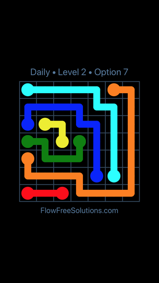 Solution and Answer to the Puzzle for Flow Date Tuesday, March 8, 2016 Level 2