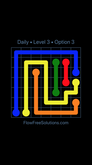 Solution and Answer to the Puzzle for Flow Date Tuesday, May 31, 2016 Level 3