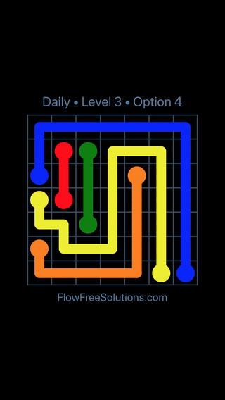 Solution and Answer to the Puzzle for Flow Date Tuesday, May 31, 2016 Level 3