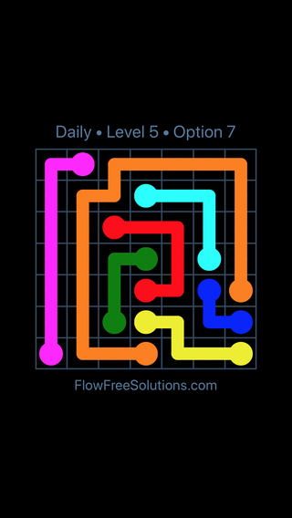 Solution and Answer to the Puzzle for Flow Date Tuesday, March 8, 2016 Level 5