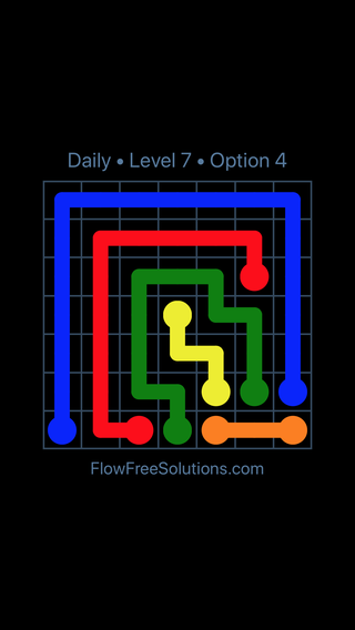 Solution and Answer to the Puzzle for Flow Date Tuesday, August 20, 2019 Level 7