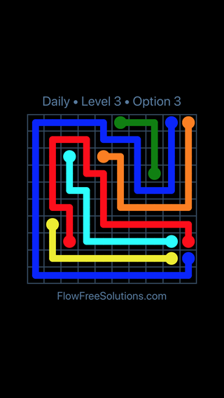 Solution and Answer to the Puzzle for Flow Date Saturday, February 22, 2020 Level 3