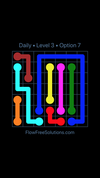 Solution and Answer to the Puzzle for Flow Date Monday, June 20, 2016 Level 3
