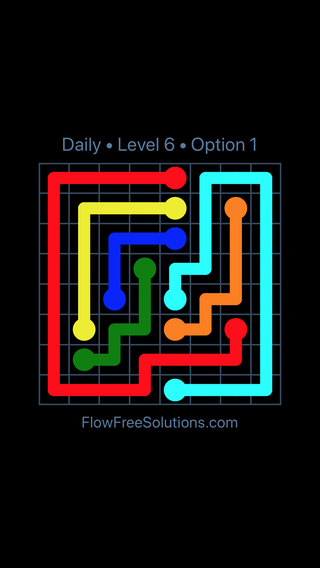 Solution and Answer to the Puzzle for Flow Date Monday, November 28, 2022 Level 6
