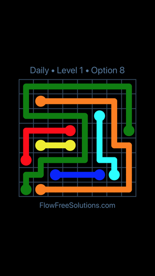 Solution and Answer to the Puzzle for Flow Date Tuesday, July 17, 2018 Level 1