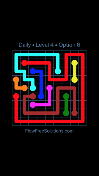 Tuesday, July 9, 2024 Flow Free Level 4 Daily Puzzle Solution and ...