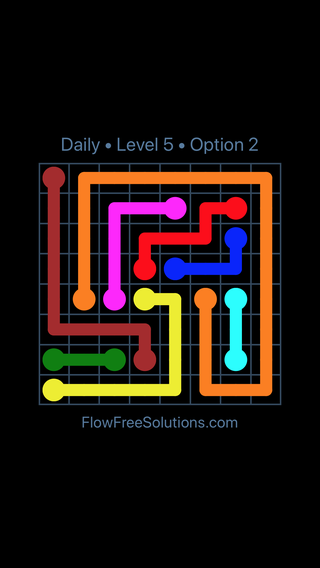 Solution and Answer to the Puzzle for Flow Date Tuesday, December 6, 2016 Level 5