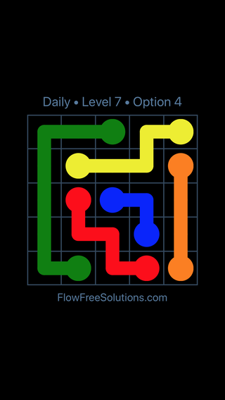Solution and Answer to the Puzzle for Flow Date Wednesday, March 30, 2016 Level 7