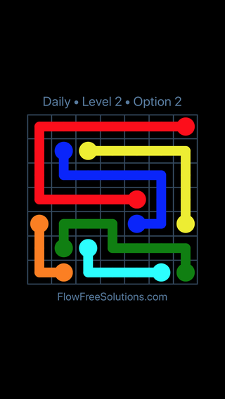 Solution and Answer to the Puzzle for Flow Date Thursday, June 20, 2019 Level 2