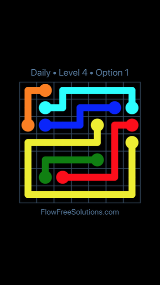 Solution and Answer to the Puzzle for Flow Date Thursday, June 20, 2019 Level 4