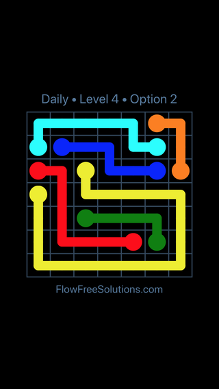 Solution and Answer to the Puzzle for Flow Date Thursday, June 20, 2019 Level 4