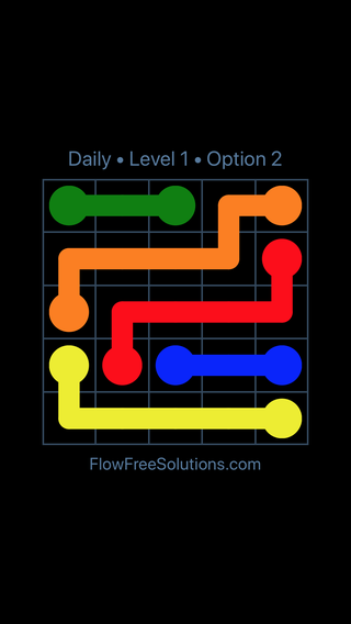 Solution and Answer to the Puzzle for Flow Date Saturday, November 11, 2017 Level 1