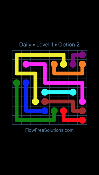 Solution and Answer to the Puzzle for Flow Date Wednesday, July 26, 2017 Level 1