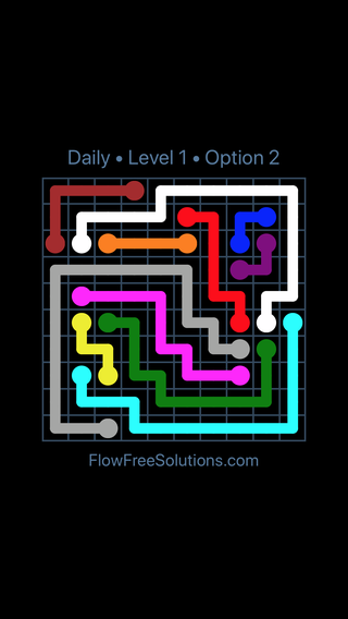 Solution and Answer to the Puzzle for Flow Date Tuesday, November 14, 2017 Level 1